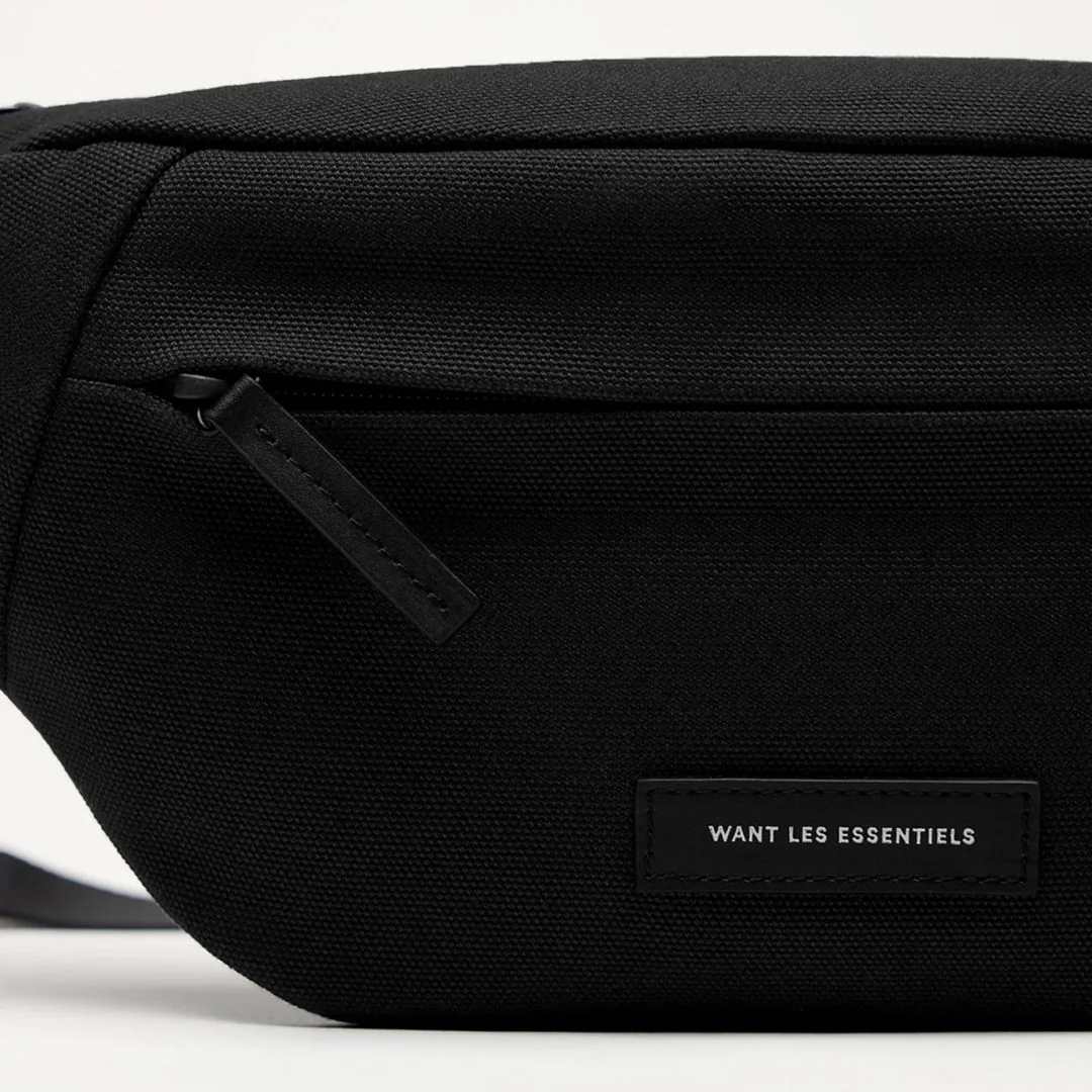 Atlin Canvas Belt Bag (Black) - Image 3