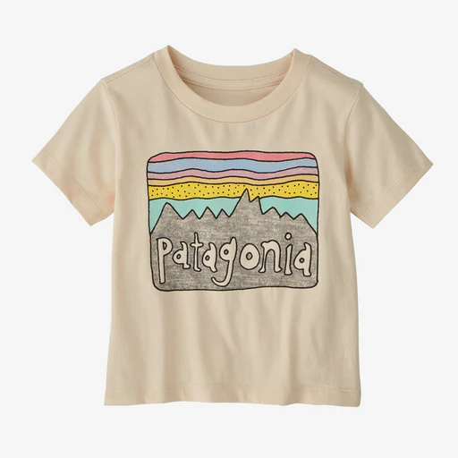 Baby Fitz Roy Skies T-Shirt (Undyed Natural)