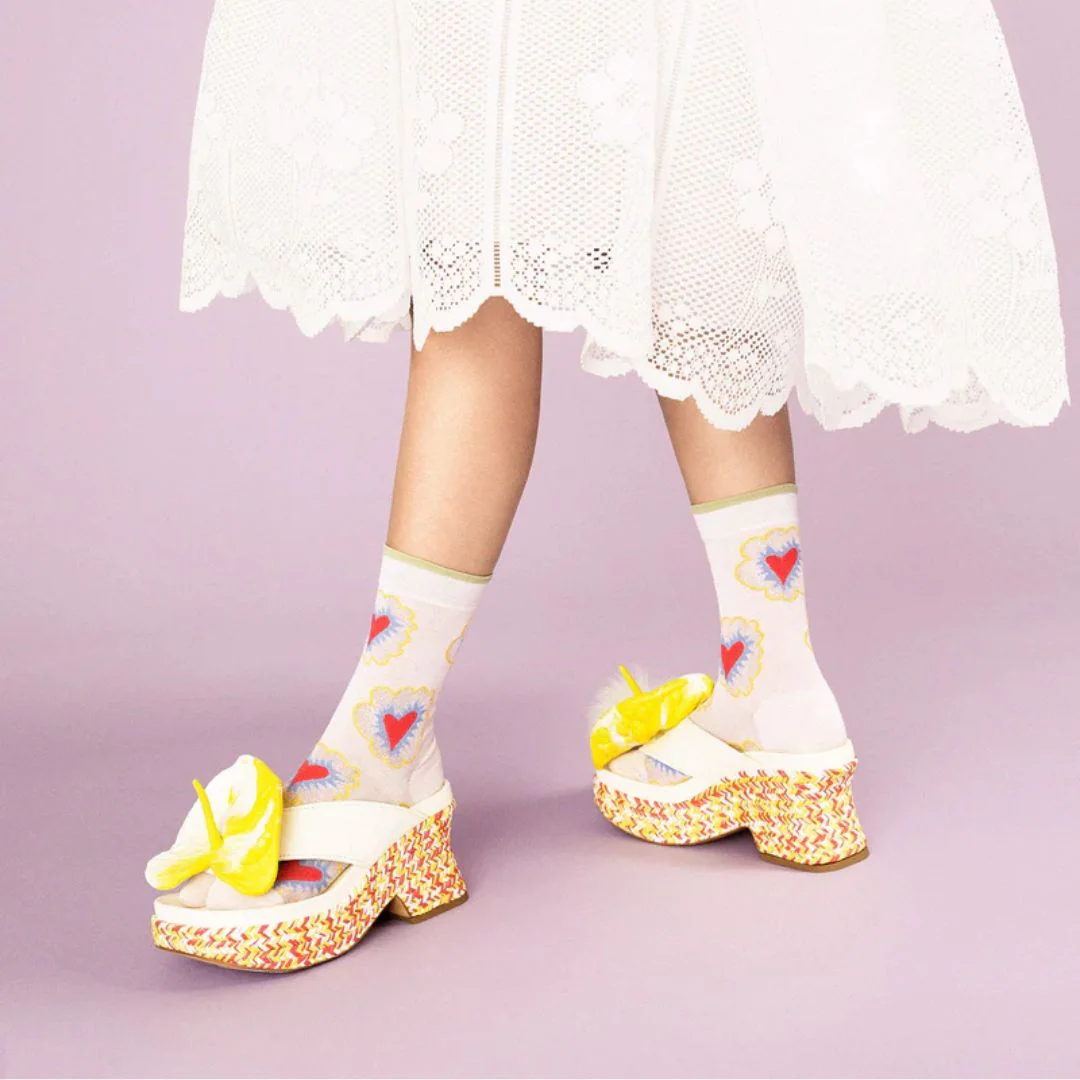 Baz Crew Socks (Ivory) - Image 2