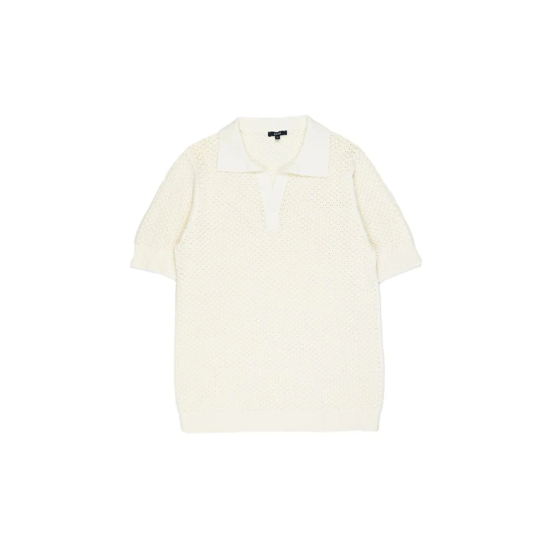 Benjamin Crochet Polo (Cream)