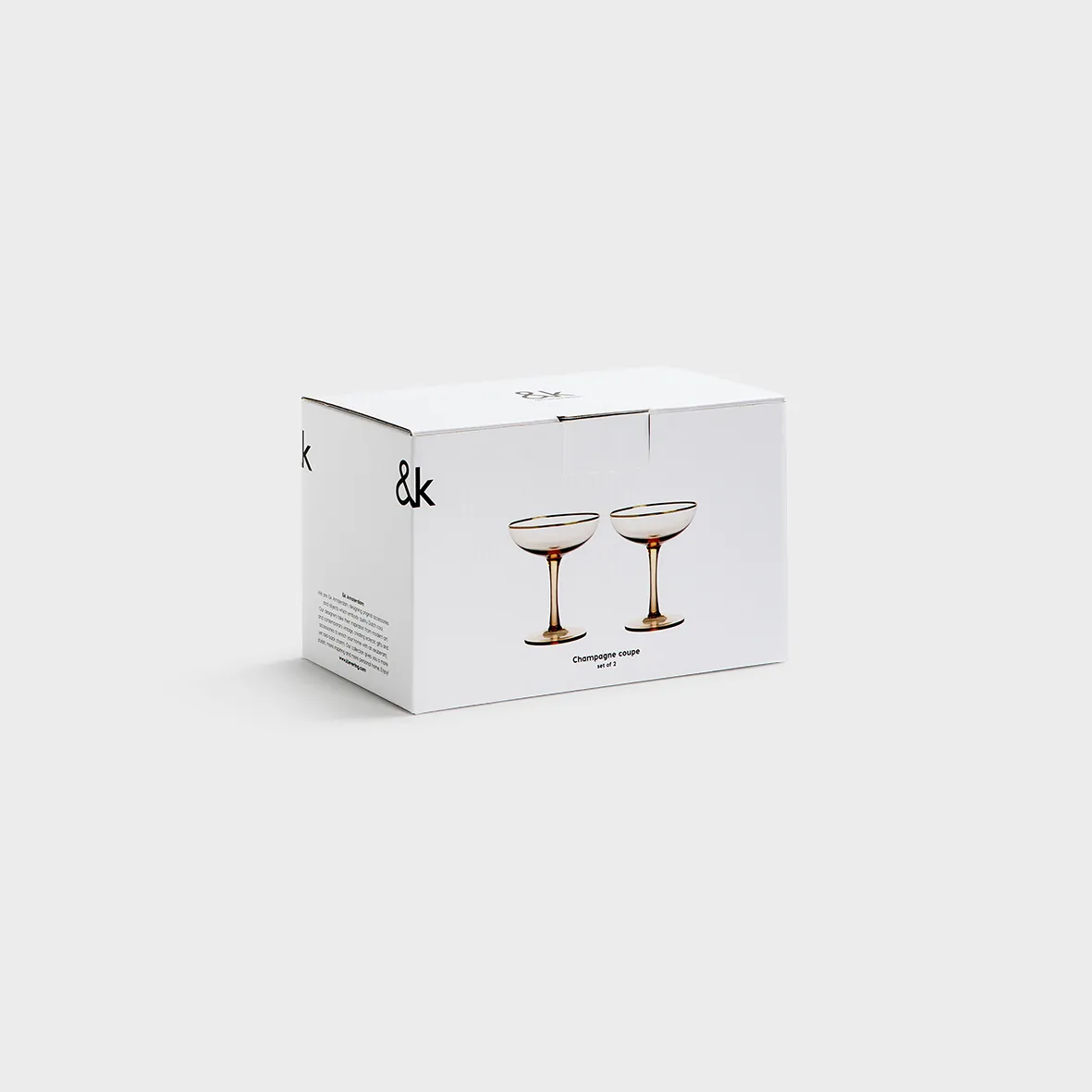 Champagne Coupe Glasses | Set of 2 (Gold) - Image 4