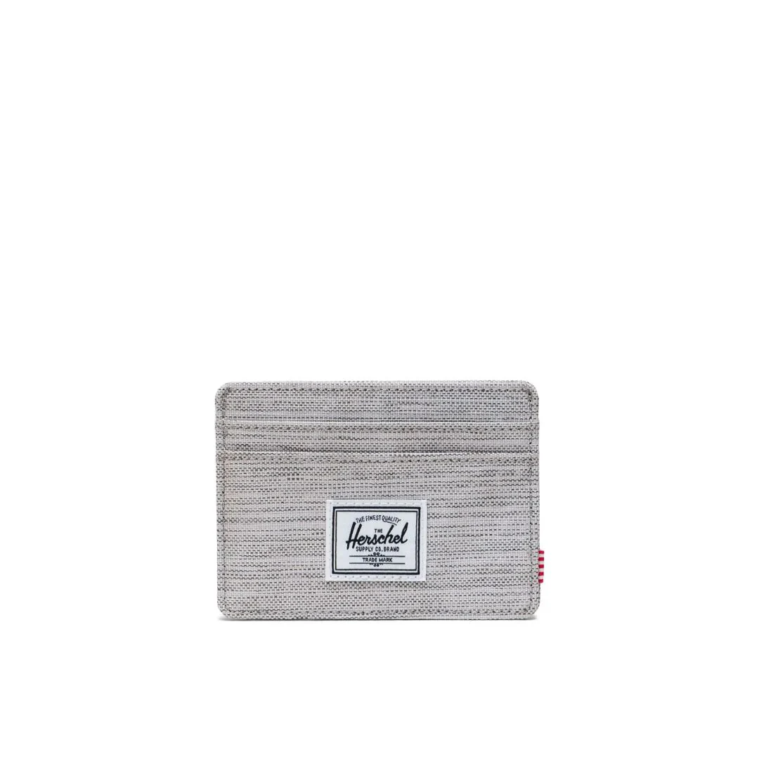 Charlie Wallet (Light Grey Crosshatch)