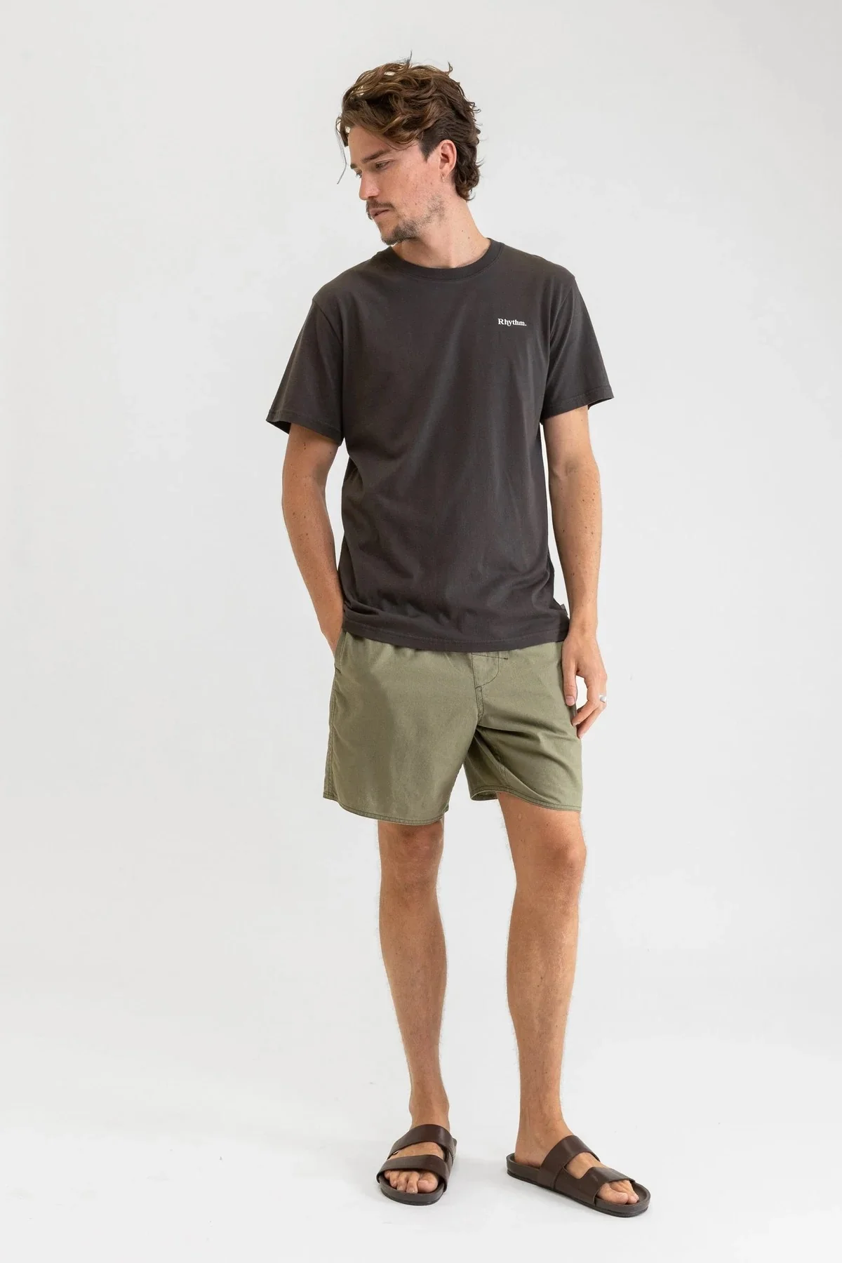 Classic Linen Jam Shorts (Olive) - Image 4