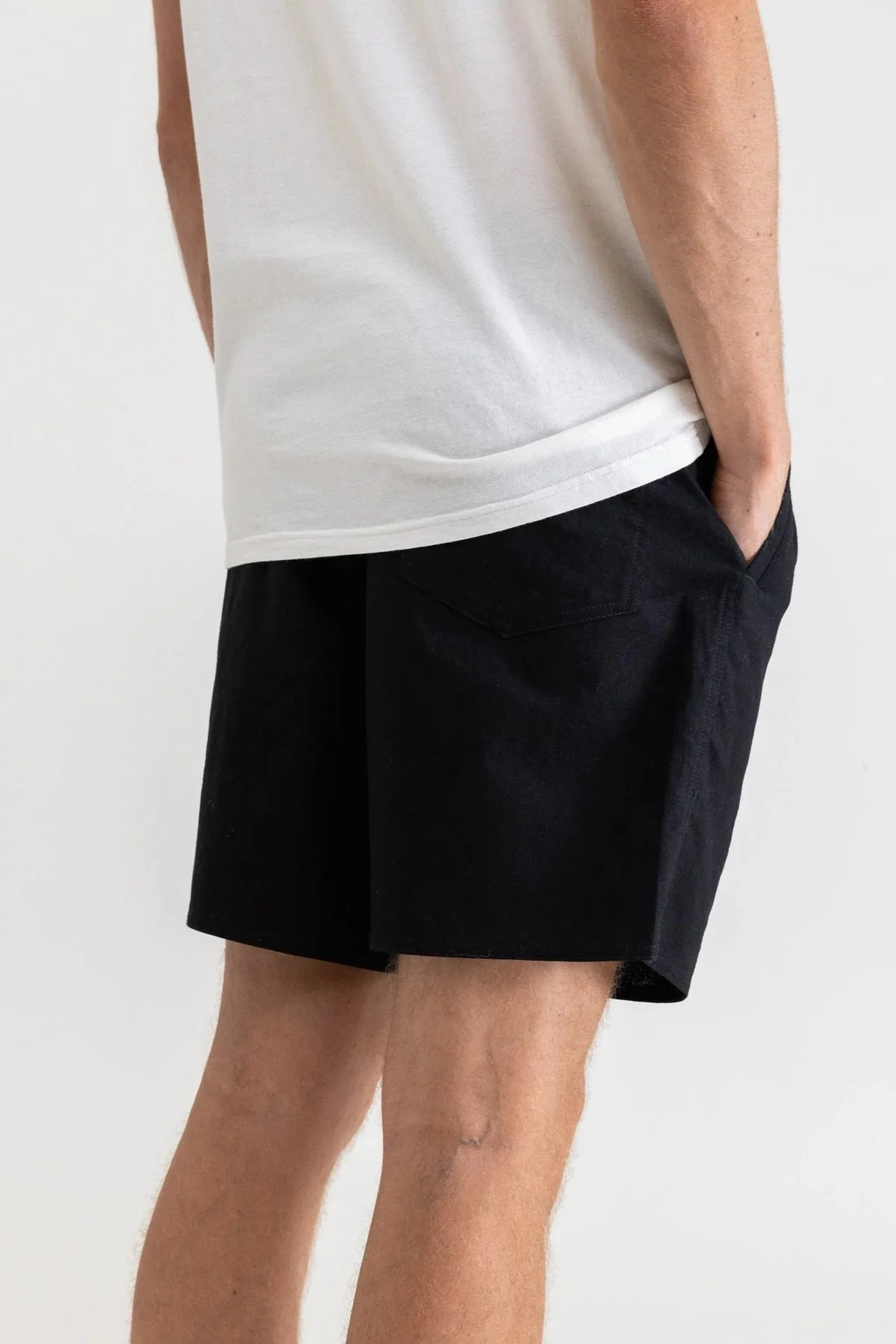 Classic Linen Jam Shorts (Vintage Black) - Image 4