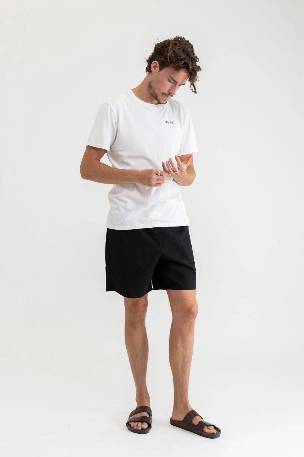 Classic Linen Jam Shorts (Vintage Black) - Image 5