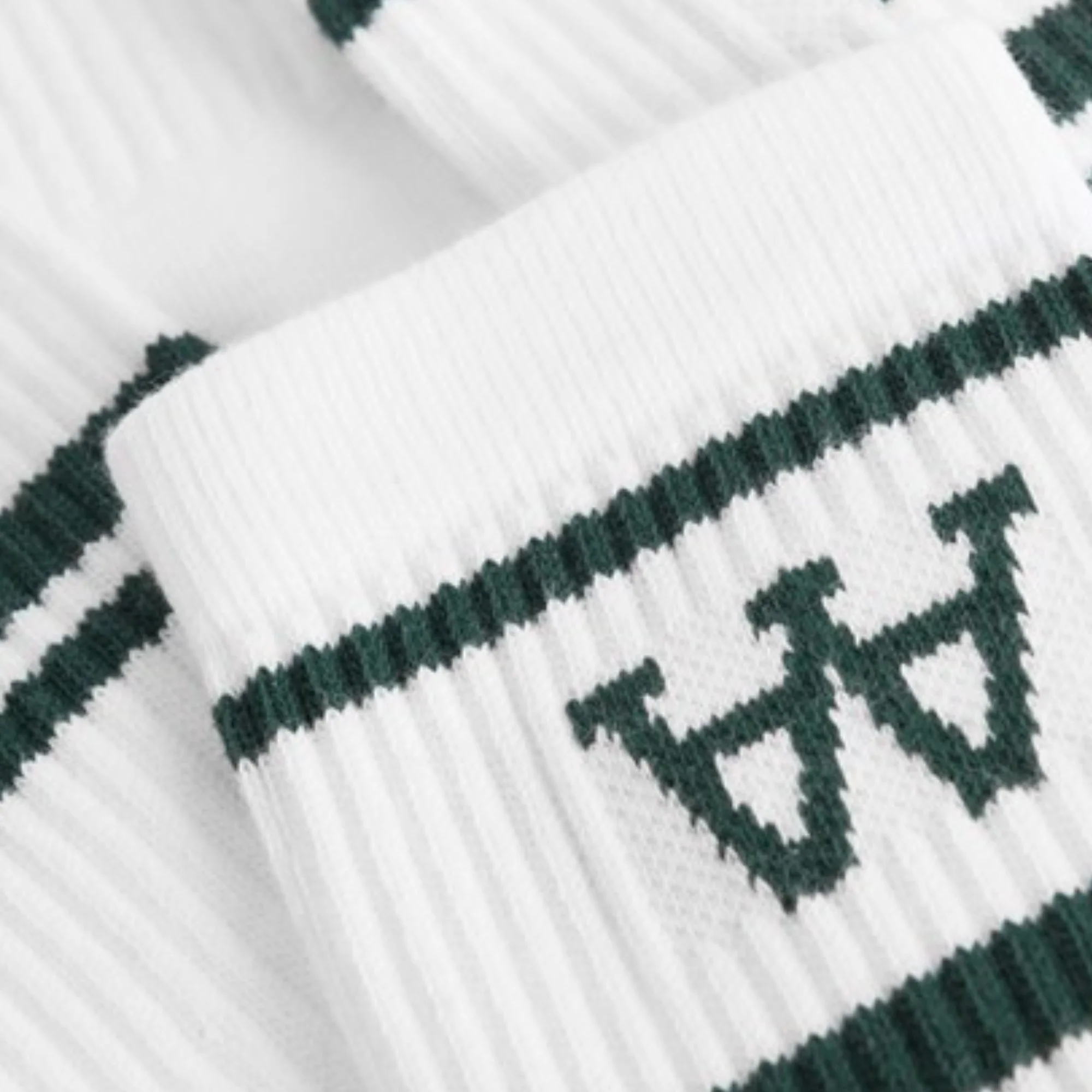 Con Double A 2 Pack Socks (White + Green) - Image 3