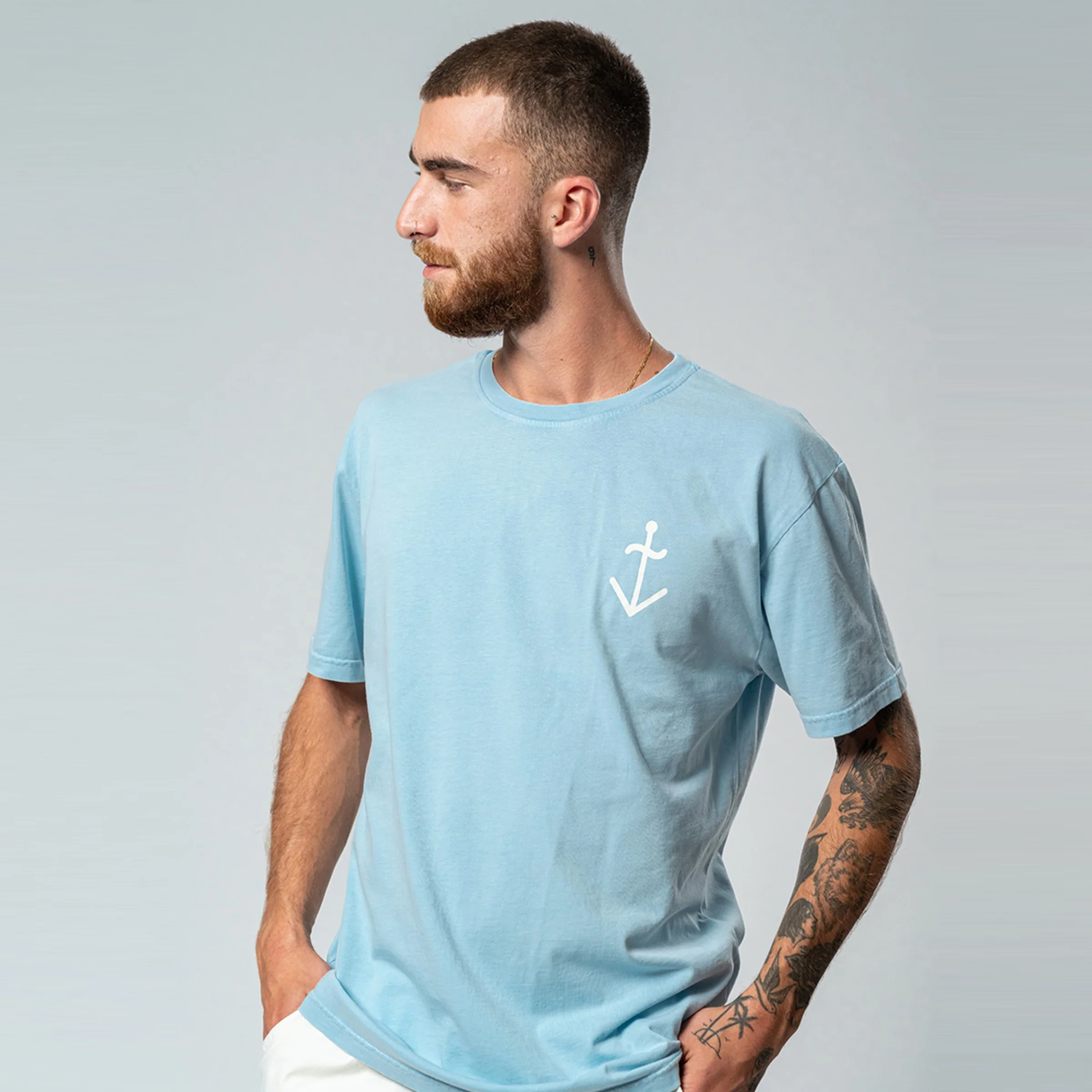 Dantas The Sun T-Shirt (Sky Blue) - Image 4