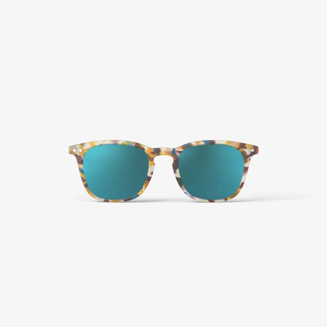 #E Junior Sunglasses (Blue Tortoise Mirror)