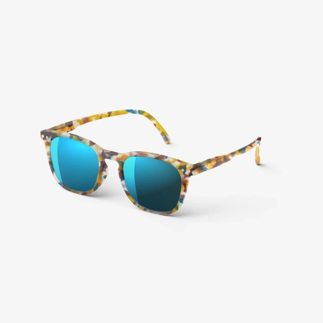 #E Junior Sunglasses (Blue Tortoise Mirror) - Image 2