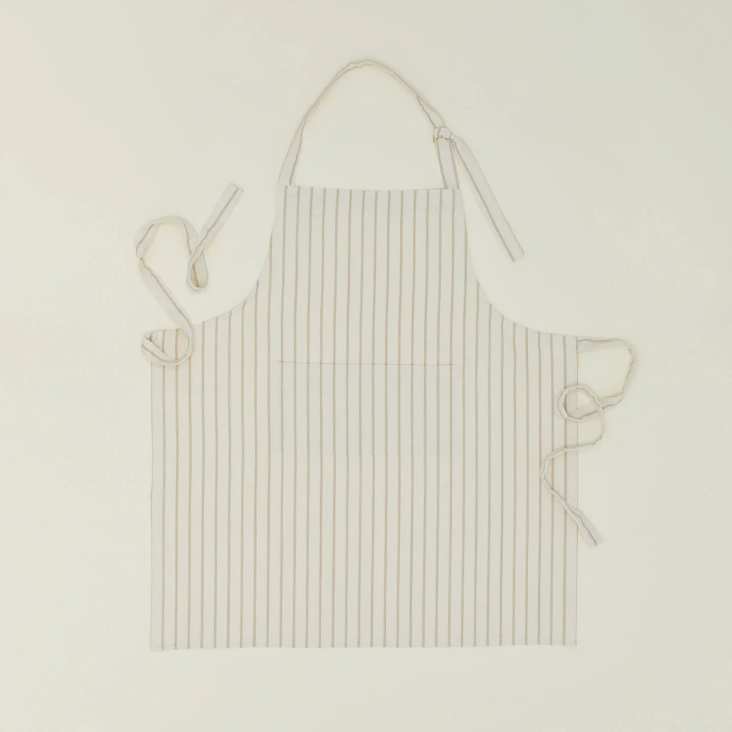 Essential Yarn Dyed Striped Apron (Ivory + Flax)