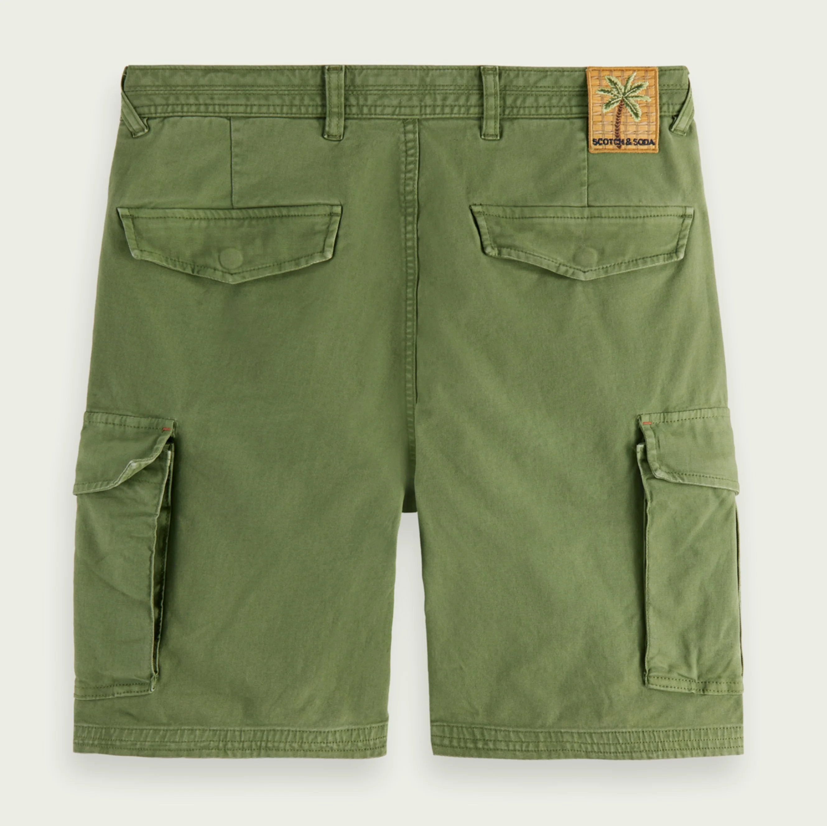 Fave Garment-Dyed Cargo Shorts (Army) - Image 5