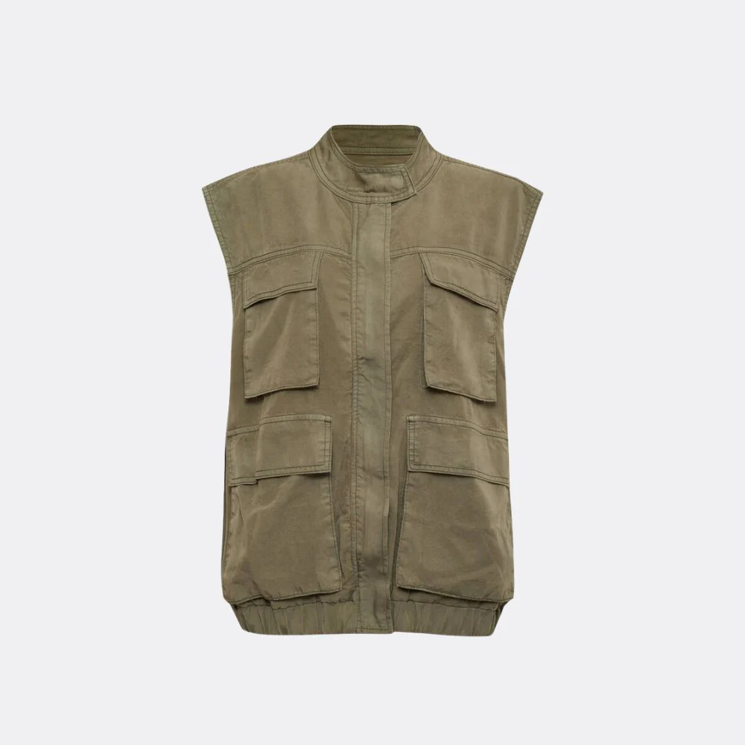 Field Utility Vest (Washed Olive) - Image 3