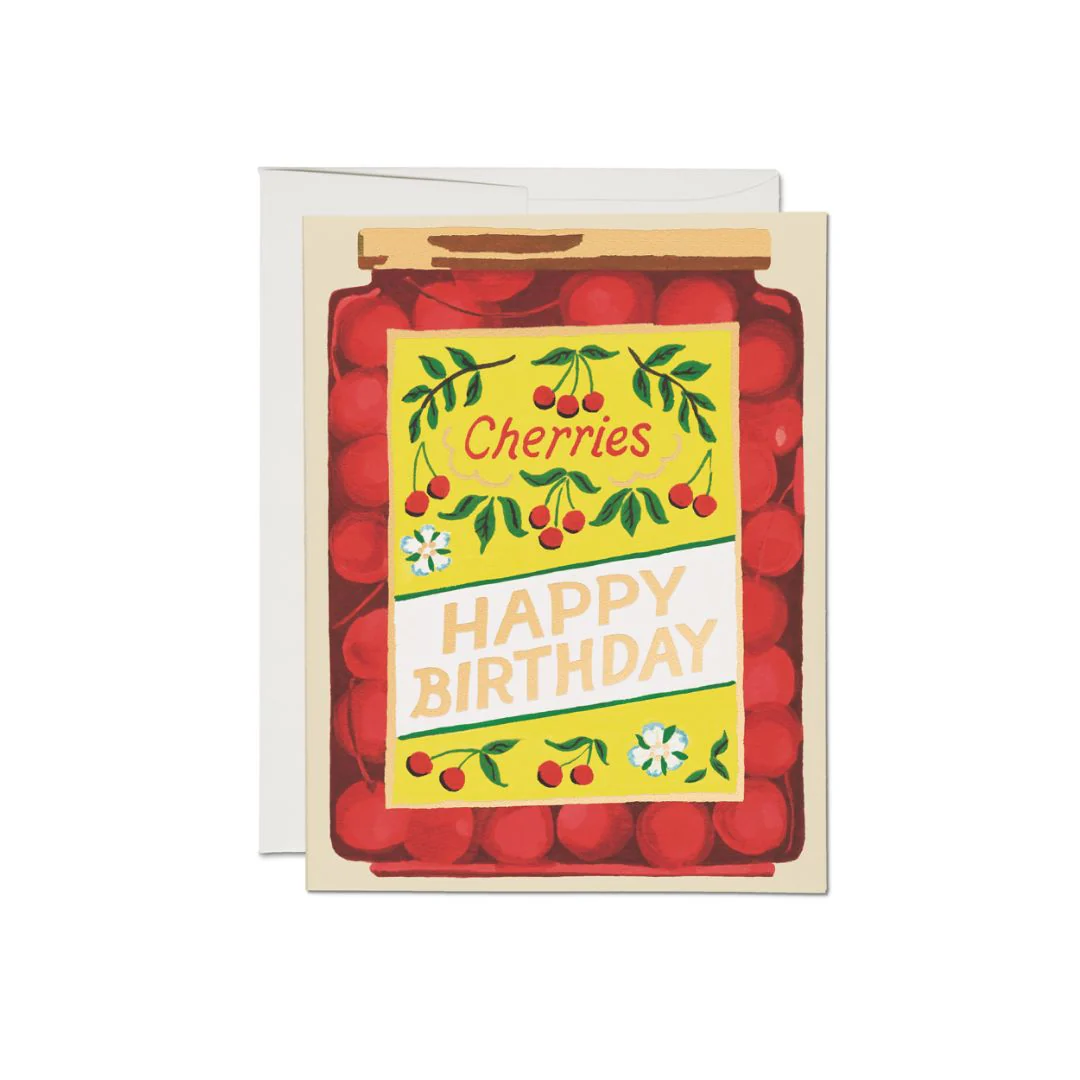Jar of Cherries Card