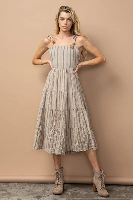 Khaki Multi Dress - Image 4