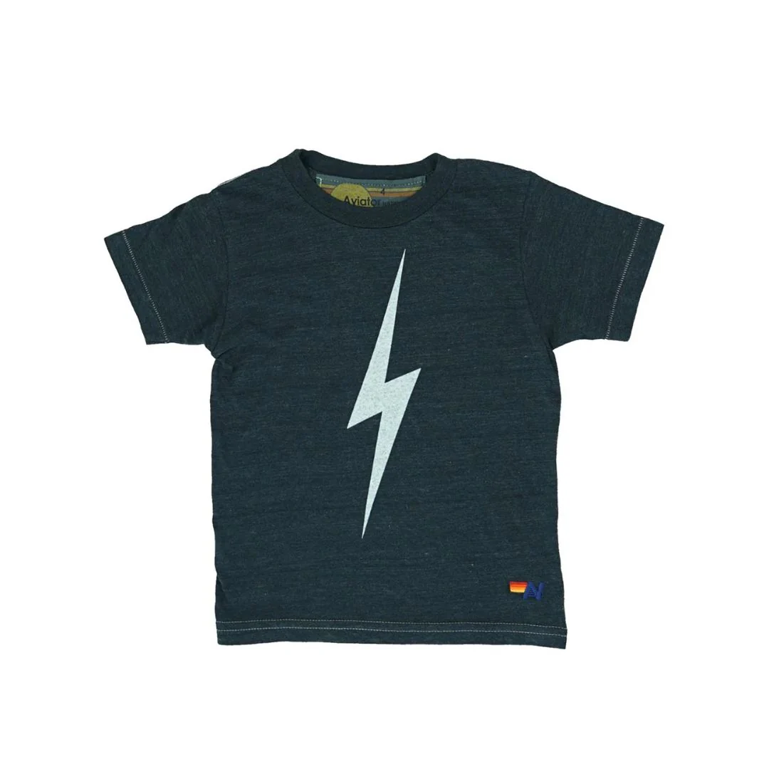 Kids Bolt Tee (Charcoal)