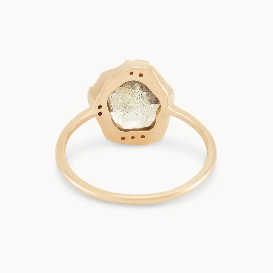 Labradorite Mood Ring (14K Gold) - Image 4