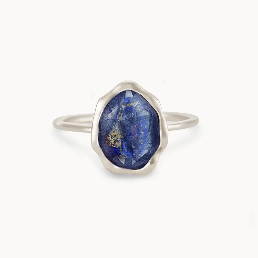 Lapis Lazuli Mood Ring (Silver)