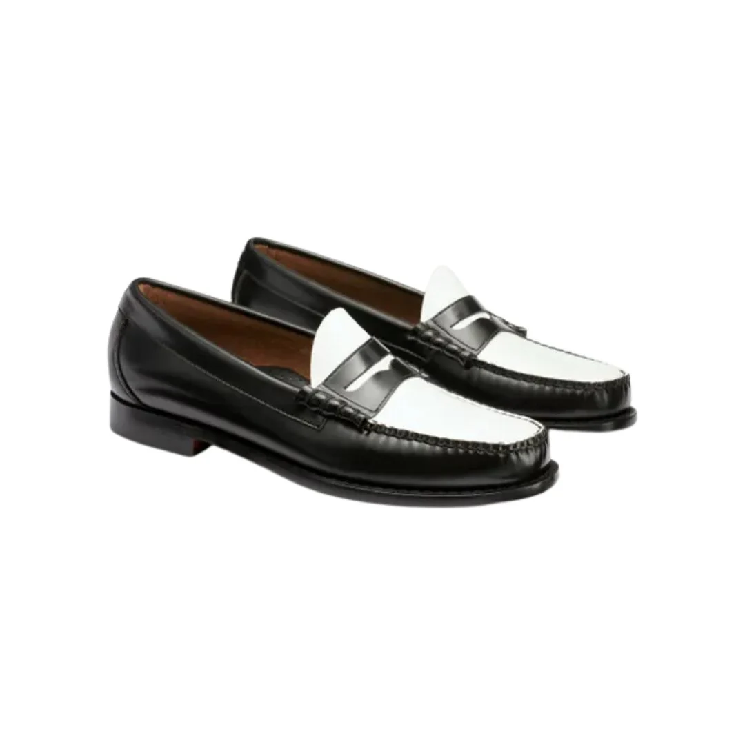 Larson Weejuns Loafer (Black + White) - Image 2