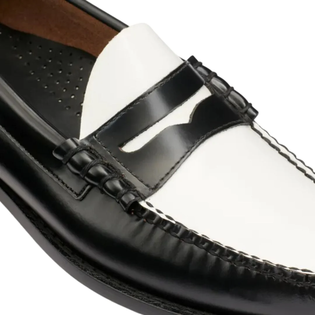 Larson Weejuns Loafer (Black + White) - Image 4
