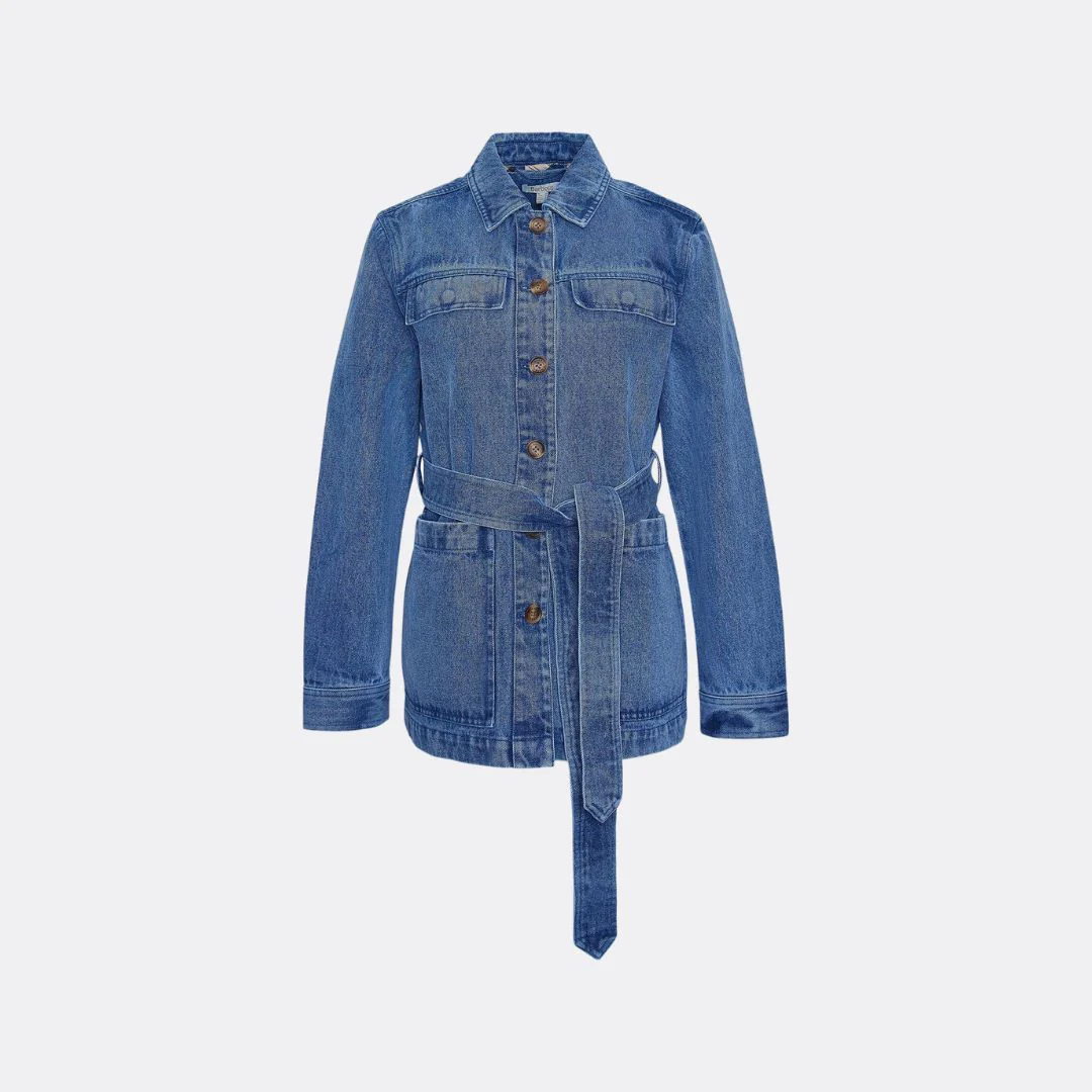 Macy Denim Overshirt (Indigo Chambray) - Image 3