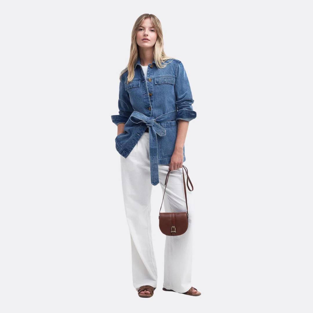 Macy Denim Overshirt (Indigo Chambray) - Image 4