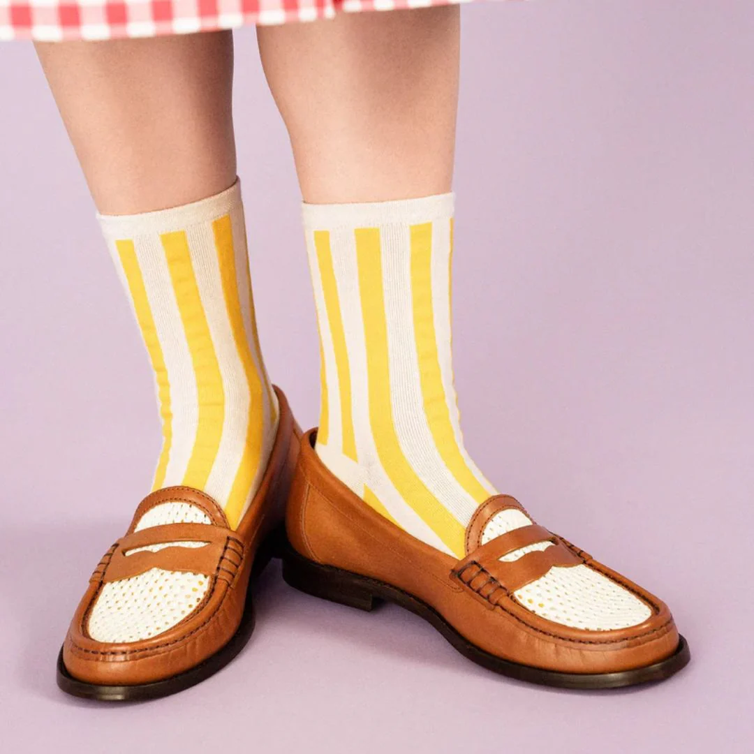 Manchester Crew Socks (Lemon) - Image 2