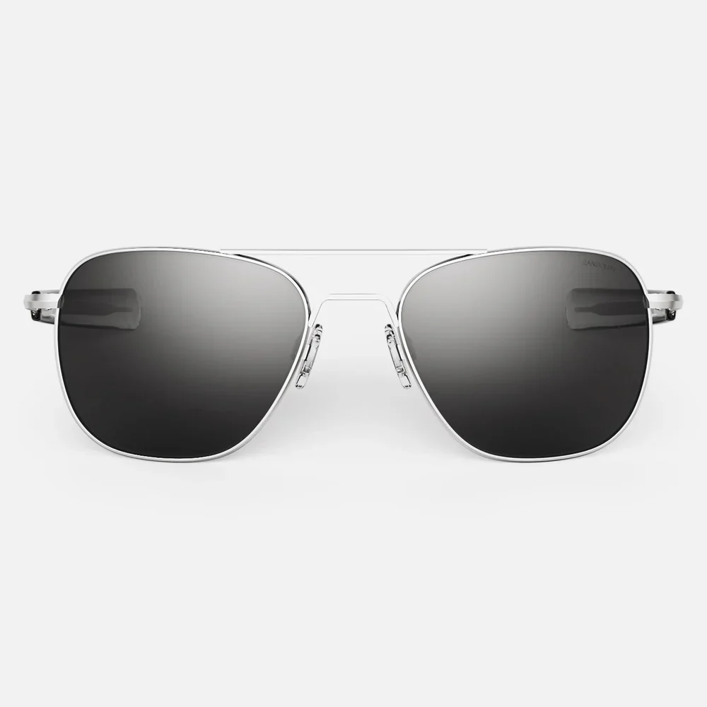 Military Aviator (American Grey + Matte Chrome)