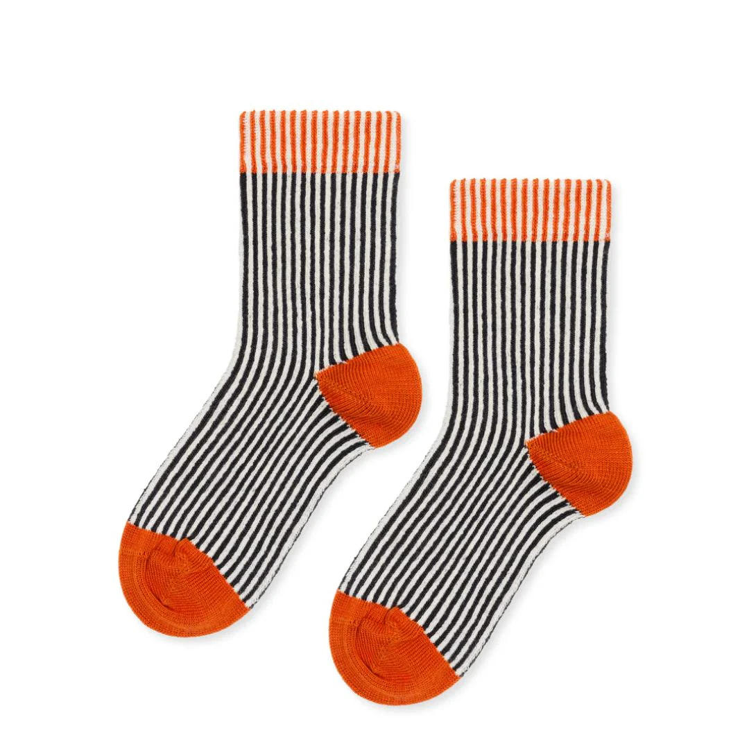 Mini Umbrella Crew Socks (Black)