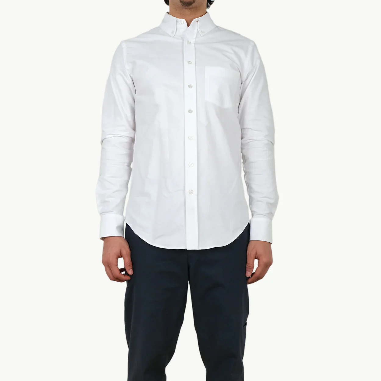 Oxford Dress Shirt (White) - Image 3