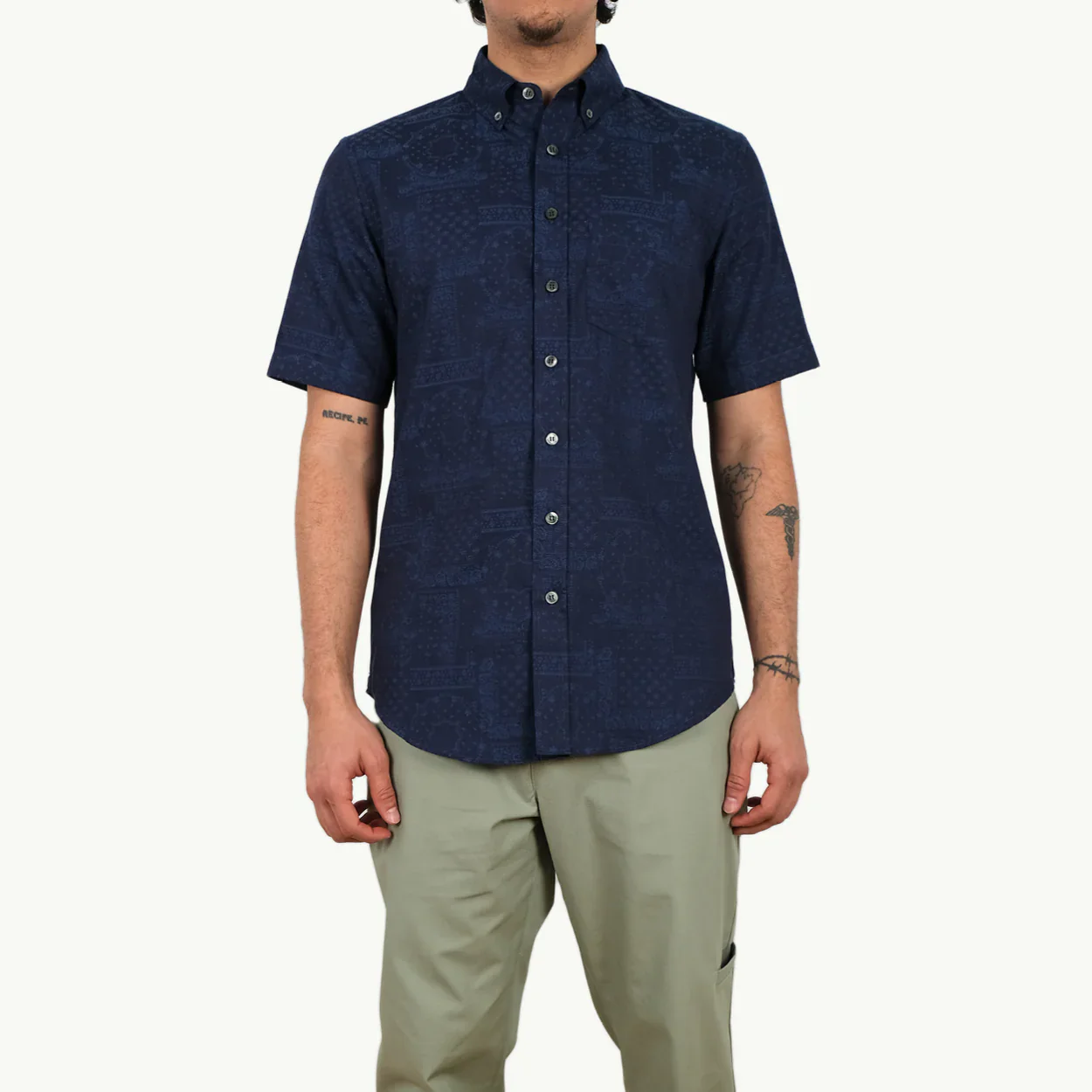 Paisley SS Shirt (Indigo) - Image 2