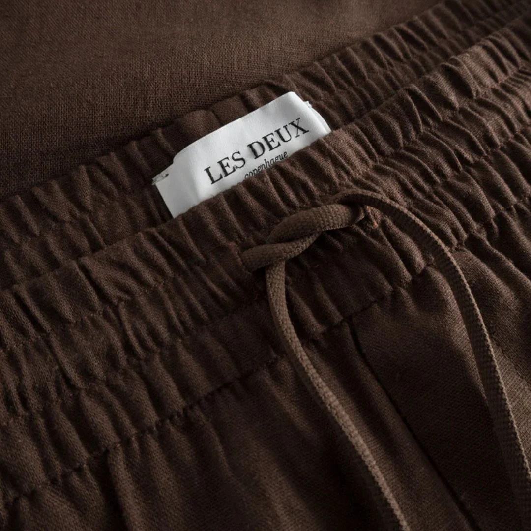 Patrick Linen Pants (Ebony Brown) - Image 3