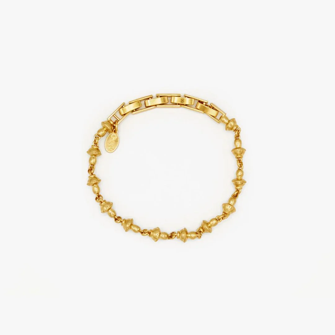 Petit Mushroom Link Bracelet (Gold) - Image 2