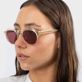 Pinto Sunglasses (Champagne + Pink) - Image 3