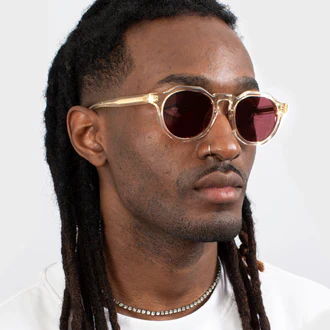 Pinto Sunglasses (Champagne + Pink) - Image 4