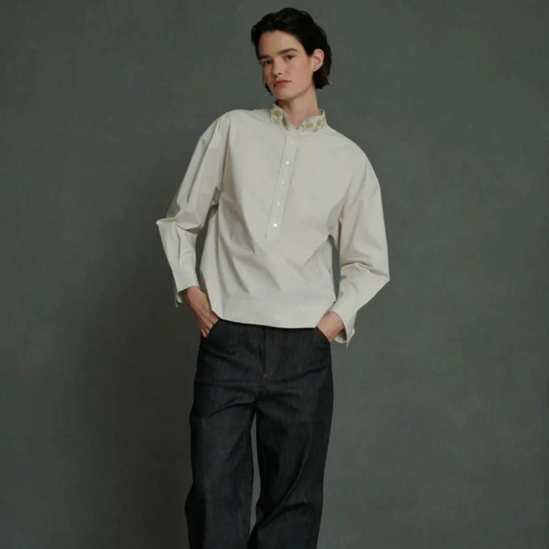 Poeme Blouse (Light Grey) - Image 2
