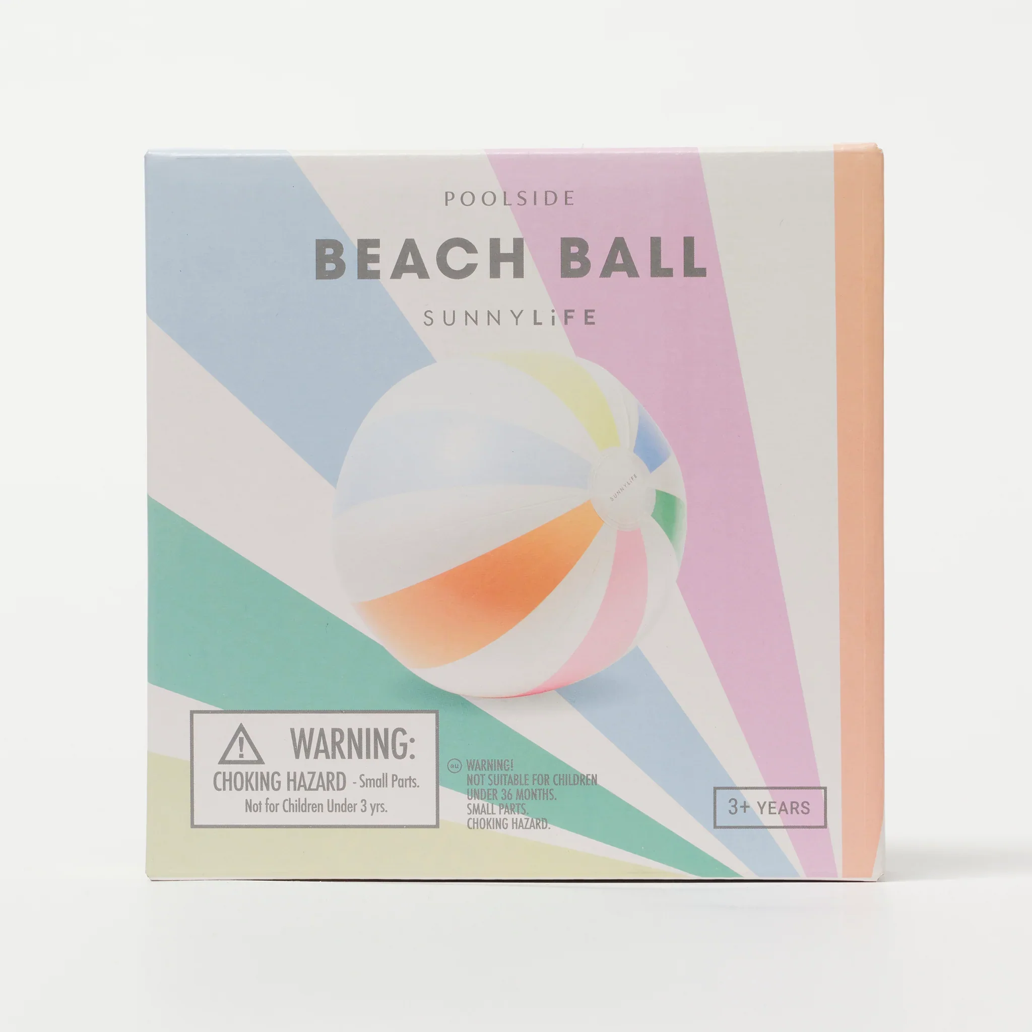 Pool Side Inflatable Beach Ball (Pastel Gelato) - Image 4