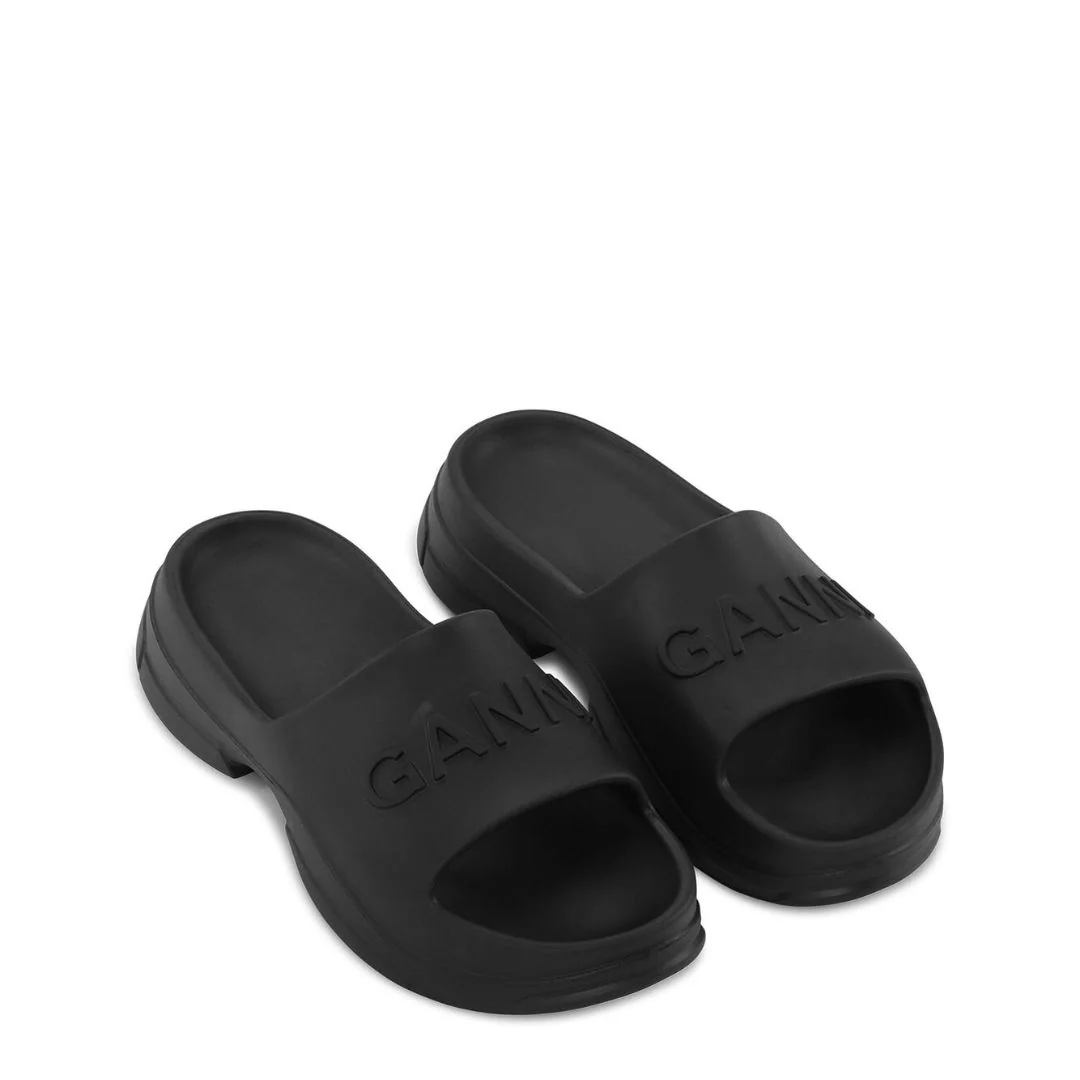 Pool Slide Sandals (Black) - Image 3