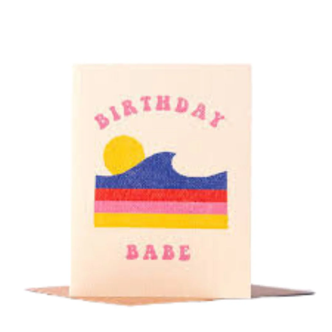Retro Beautiful Birthday Girl Card