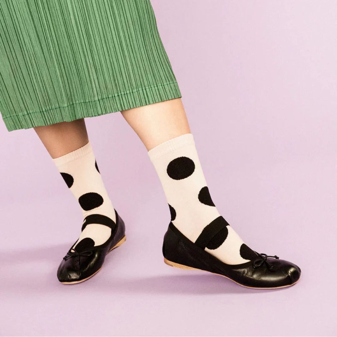 Rie Crew Socks (Blush) - Image 2