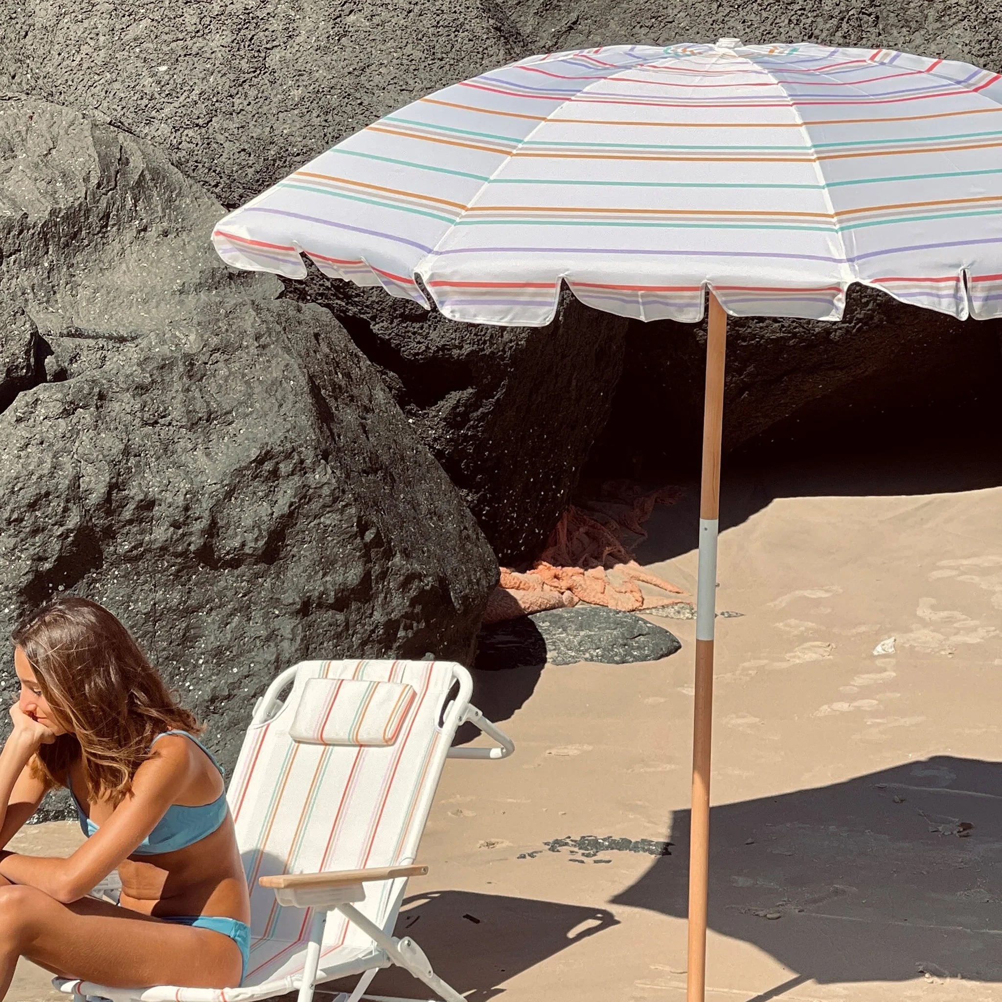 Rio Sun Beach Umbrella (Stripe) - Image 2