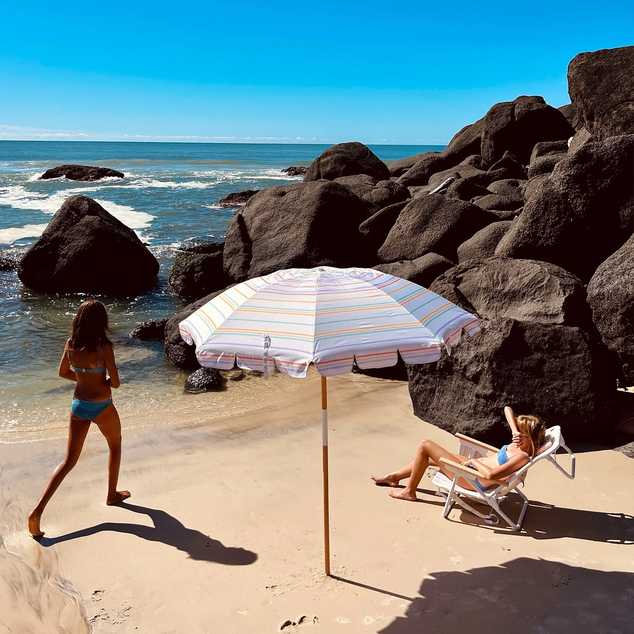 Rio Sun Beach Umbrella (Stripe) - Image 4