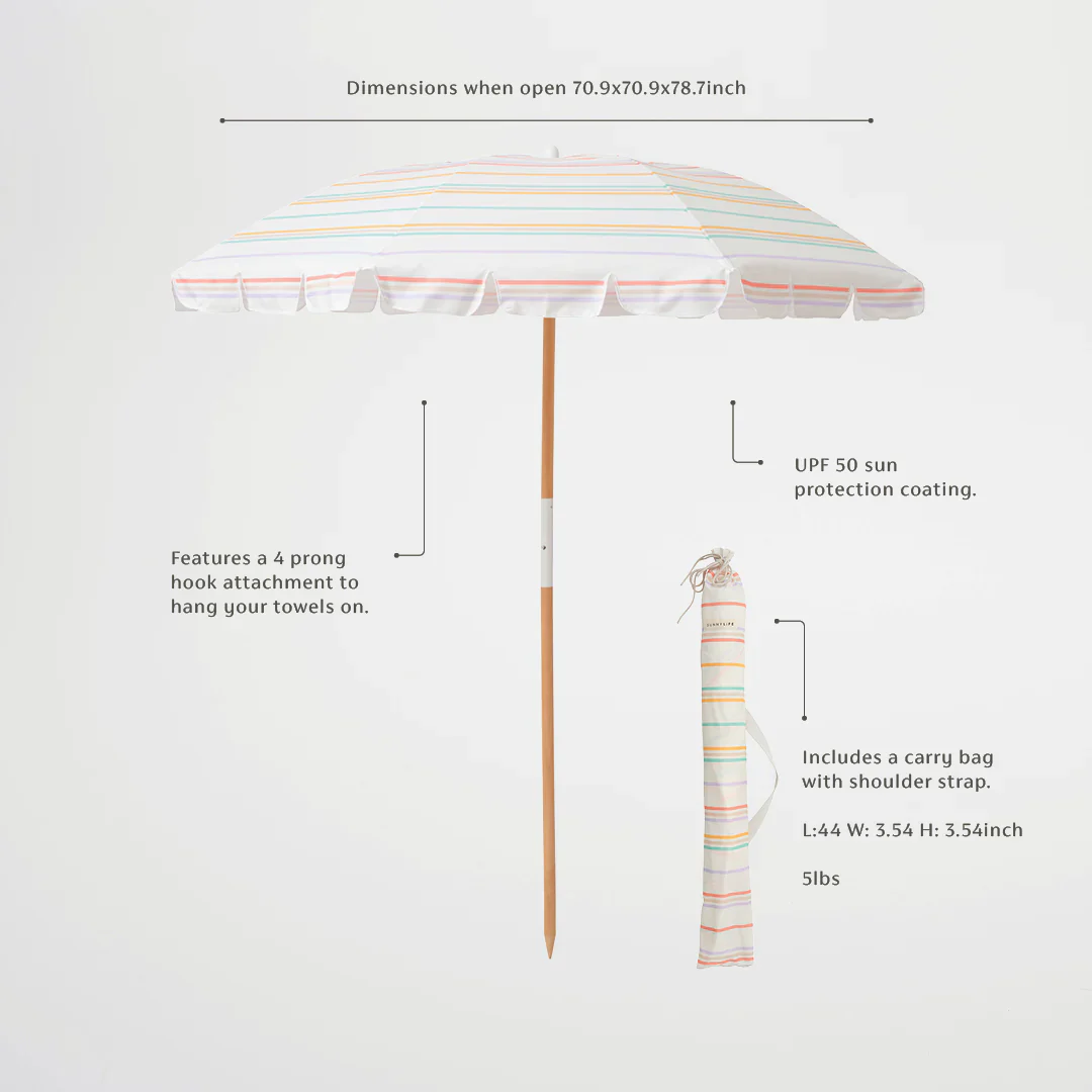 Rio Sun Beach Umbrella (Stripe) - Image 5