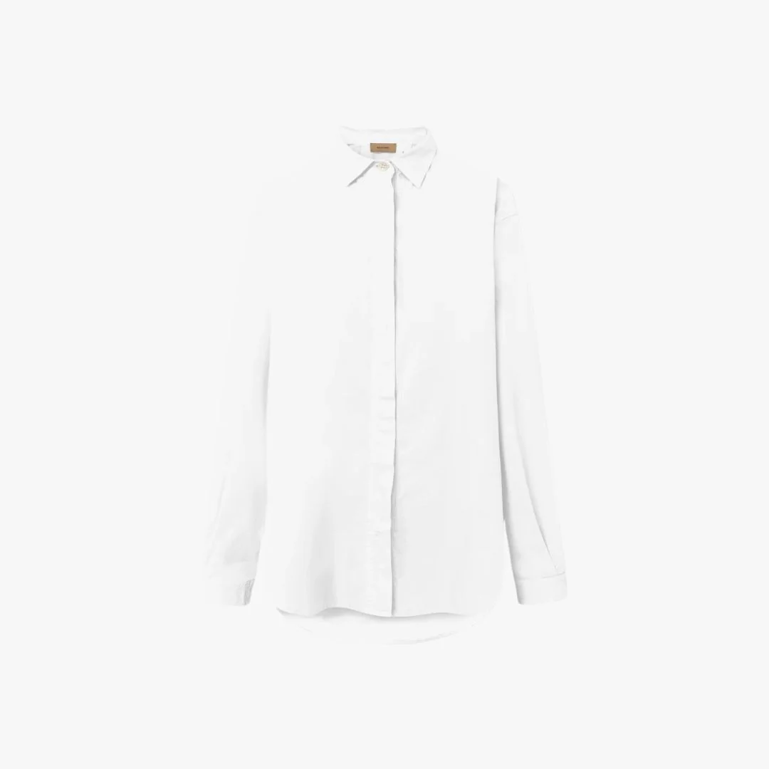 Shelby Poplin Shirt (White) - Image 2