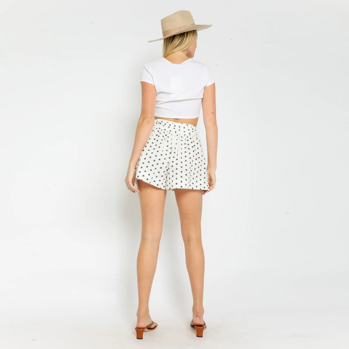 Shorts (White Navy Dot) - Image 3