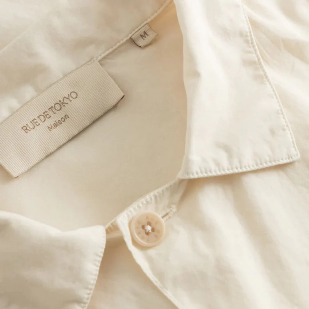 Skylar Poplin Shirt (Broken White) - Image 3