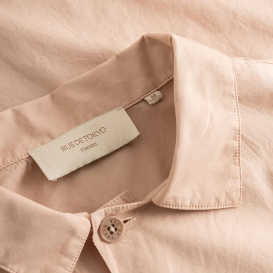 Skylar Poplin Shirt (Light Blush) - Image 3