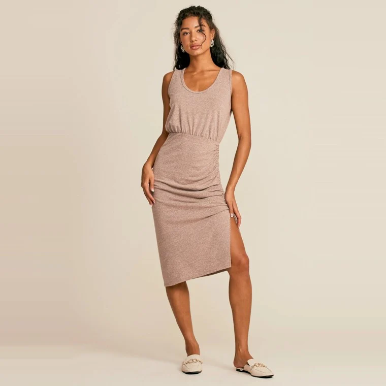 Sleeveless Dress (Mocha) - Image 3