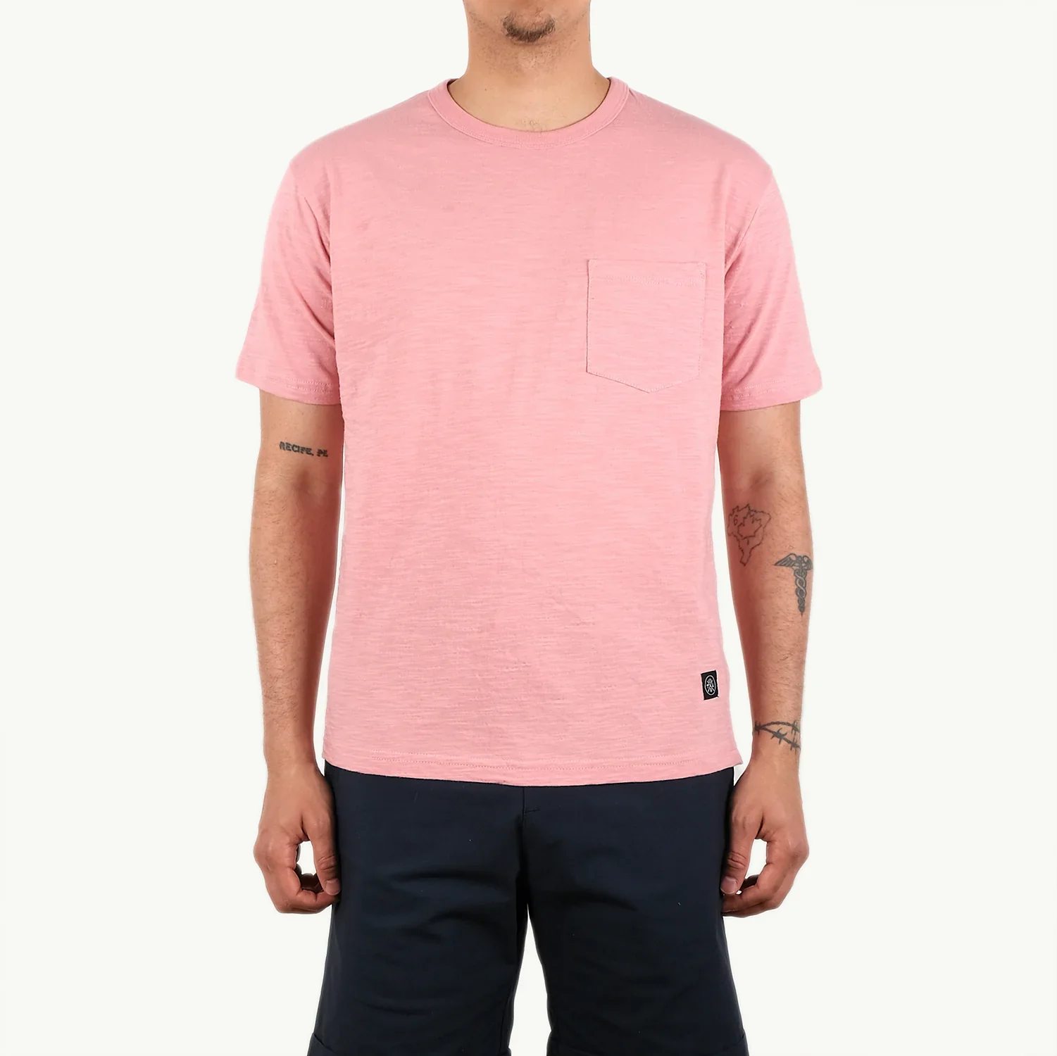 Slub S/S Pocket T-Shirt (Rose) - Image 2