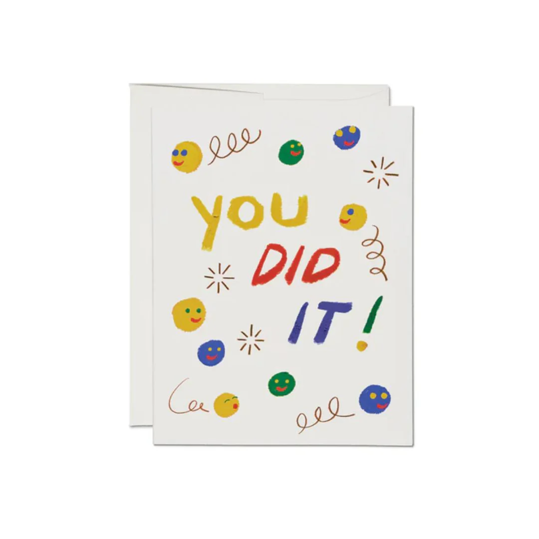 Smiley Faces Congratulations Card