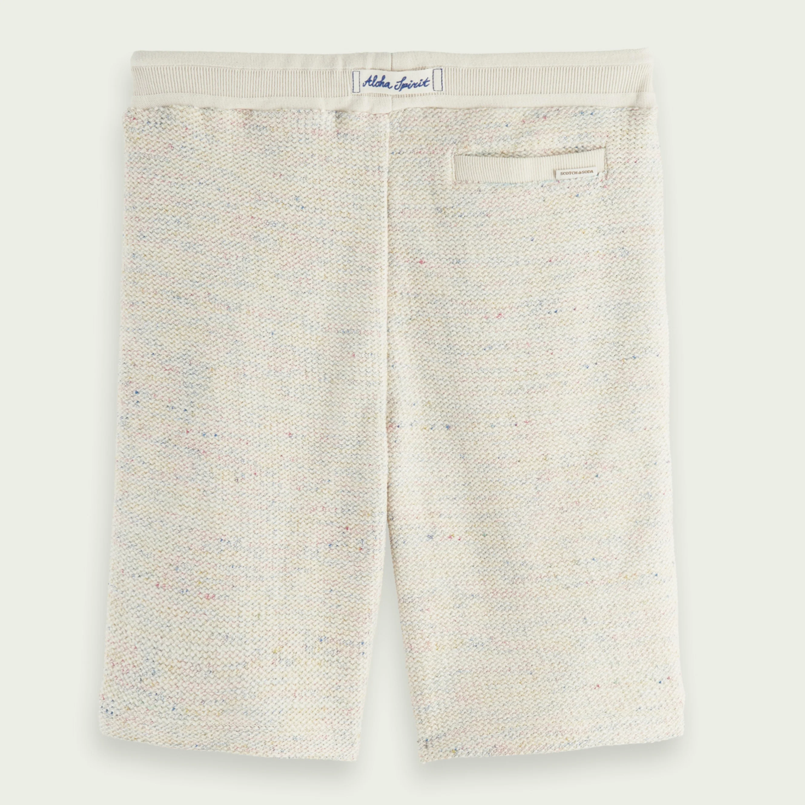 Structured Felpa Sweat Shorts (Blue Melange) - Image 5